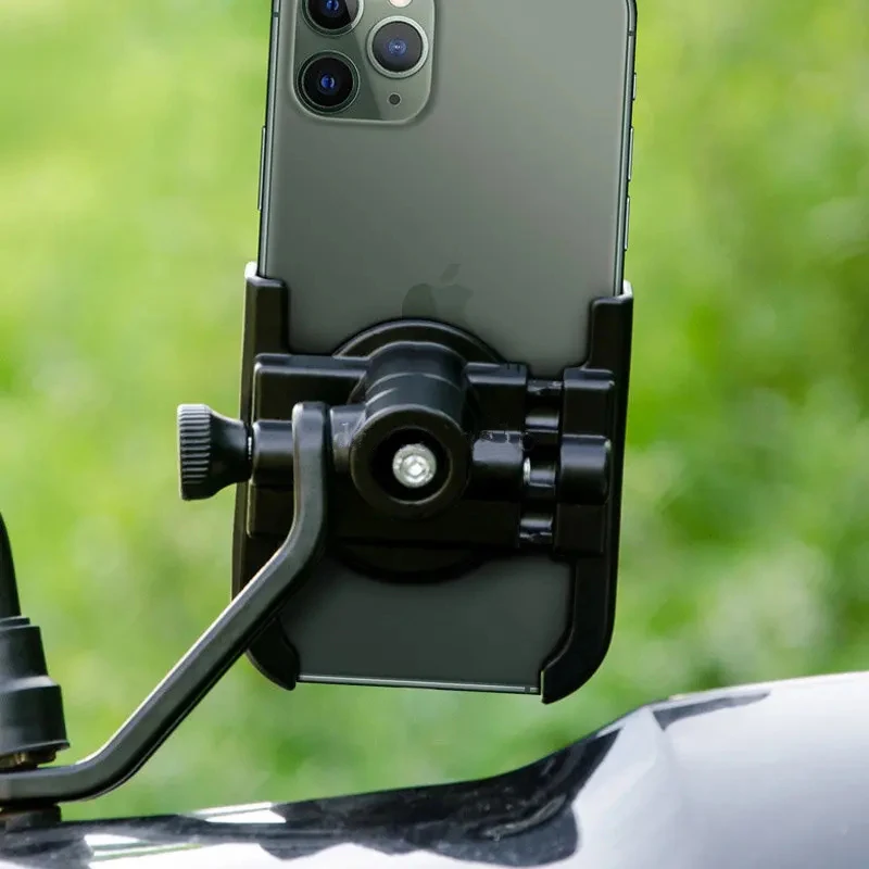 MTB Phone Holder Bicycle Mount Stand 360° Rotatable Aluminum Adjustable Bike Phone Holder Non-slip Cycling Handlebar Bracket