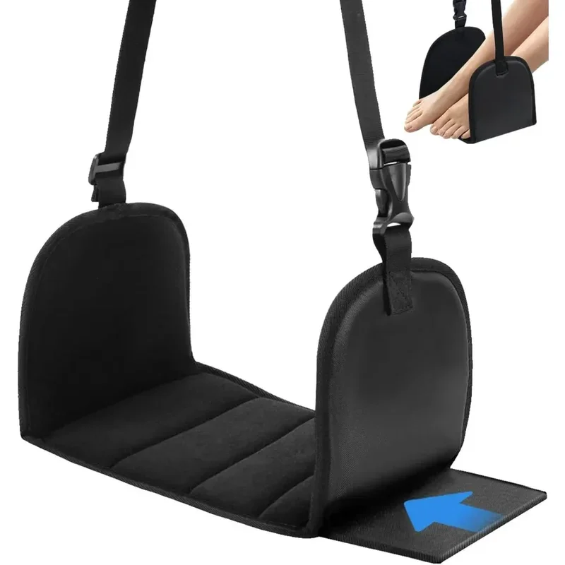 Portable Plane Foot Hammock Flight Support Hammock Foot/Leg Comfort Long Travel