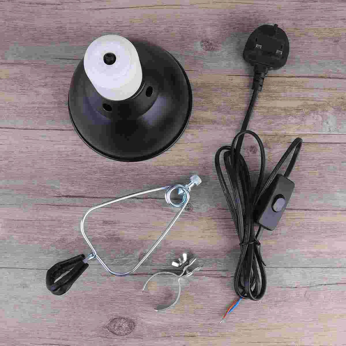 

1 Set of Creative Reptile Sun Back Light Heating Lamp Holder Lampshade for Chicken Brooder Reptile Basking with AU Plug