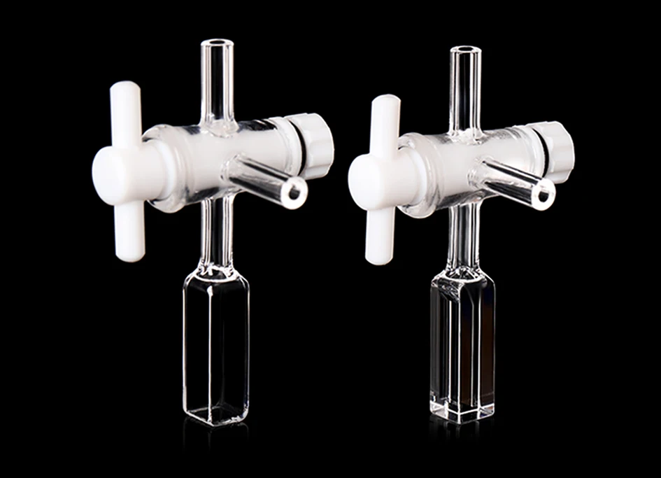 Quarzküvettenzelle mit Schraubverschluss/10 mm/zwei Kanäle/3,5 ml/700 ul – Detail 4
