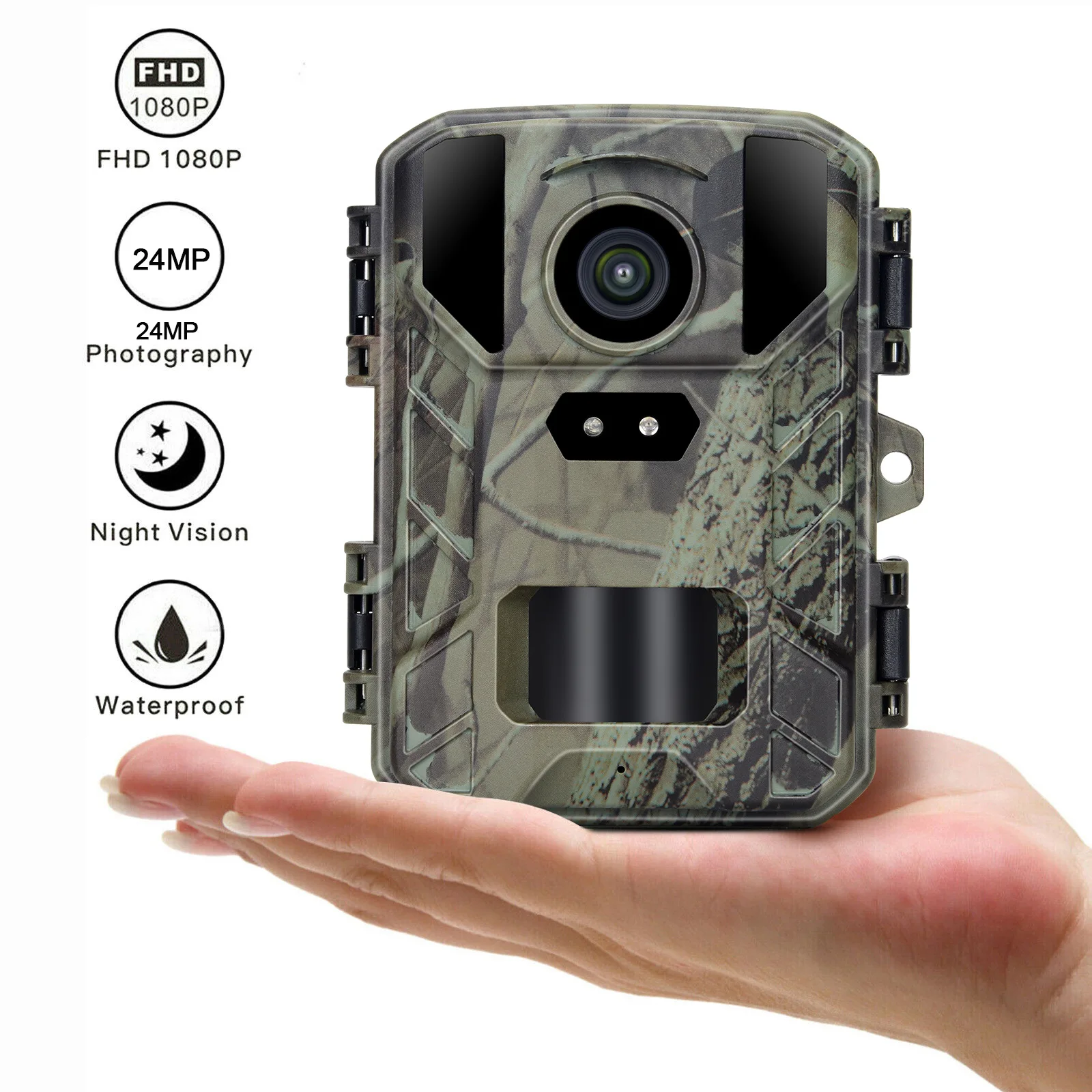 Mini Trail Hunting Camera  50MP 4k1080P Wildlife Night Vision Cameras Wild Hunter Cam Mini800 Photo Trap Surveillance Tracking