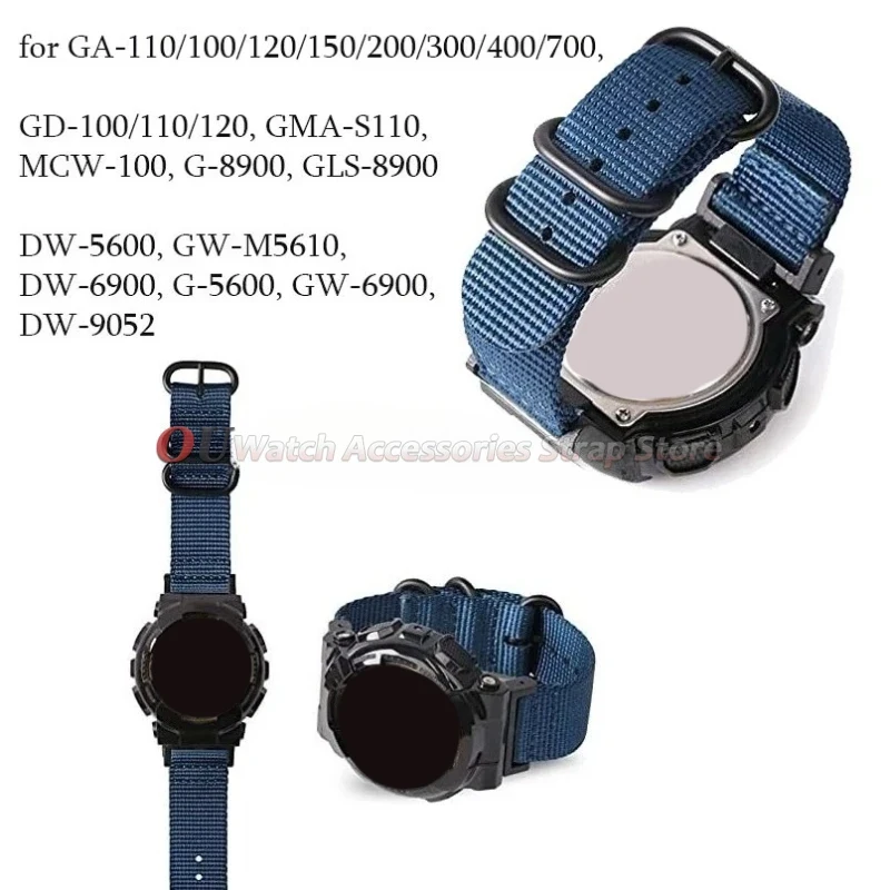 Durable 16mm Nylon Canvas Sport Wristband