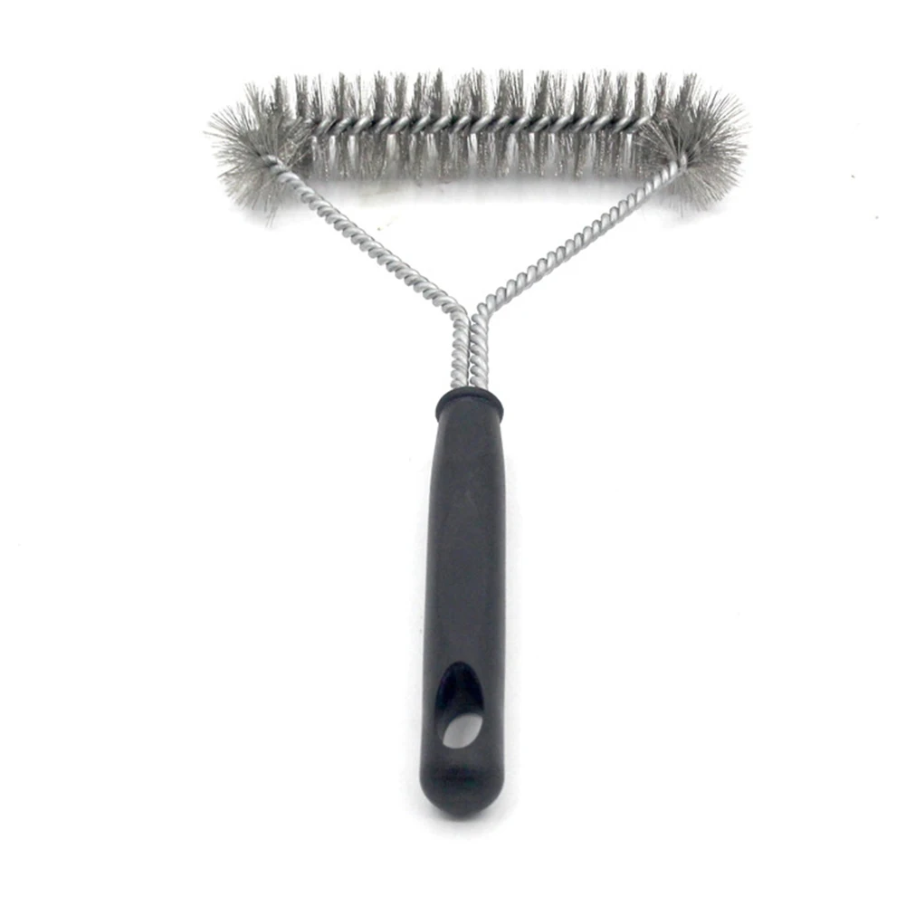 Barbecue cleaning tools BBQ Grill Cleaning Brush Stainless Steel Cooking Kitchen Accessories Wire Bristles Triangle Cleaning Brushes