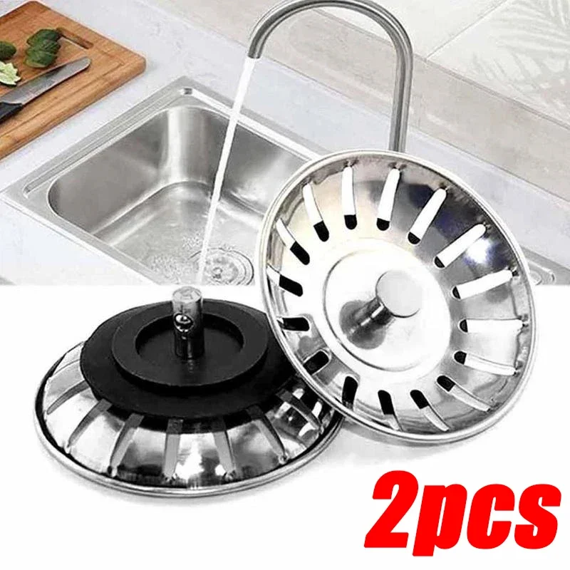 Stainless Steel Pool Bathtub Hair Catcher Stopper Bathroom Sink Strainer Waste Sink Filter Plug Kitchen Sink Accessories Tools kitchen sink strainer stopper stainless steel wash dish waste sink filter bathroom hair drain stoppers kitchen accessories