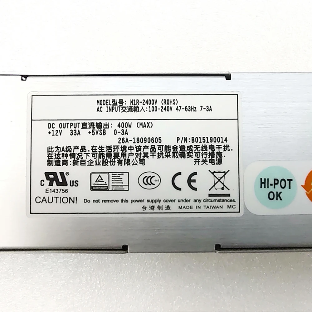 For Zippy Emacs Power Supply M1R-2400V 400W Fully Tested 5 For Zippy Emacs Power Supply M1R-2400V 400W Fully Tested - Image 3