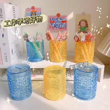 

Kawaii Fragment Puzzle Pen Holder Multifunctional Office Accessories Student Stationery Piggy Bank Lovely Surprise Gift