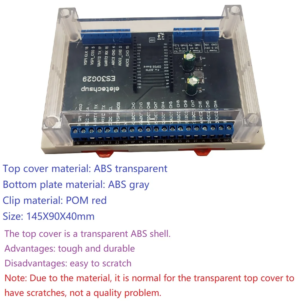 【Fast and Reliable Shipping】 Transparent Cover ESP32 Devkit Expansion ...