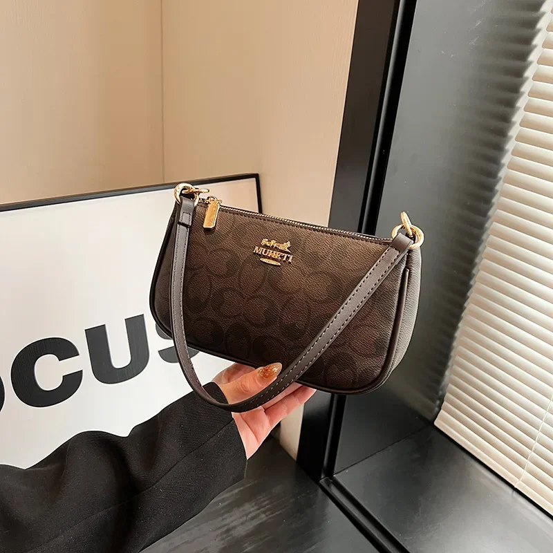 High-Grade Women's All-Match Shoulder Messenger Casual Personality Small Square Bag 2024 Fashion Underarm Handbag