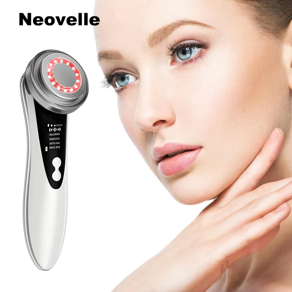 Facial Massagers Electrics Skin Rejuvenation Face Massager Tool EMS Micro-current Face Lifting Machine Tightening Light Therapy