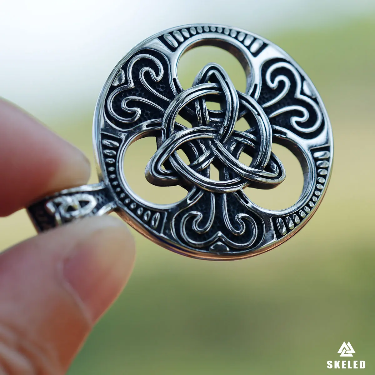 Viking Celtic Knot Pendant Necklace Nordic Retro Men's Punk Stainless Steel Nordic Odin Trinity Various Amulets Jewelry Gifts