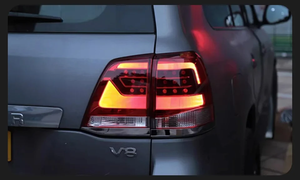 Car Lights for Toyota Land Cruiser LED Tail Light 2008-2015 LC200 Rear Stop Lamp Brake Signal DRL Reverse Automotive Accessories