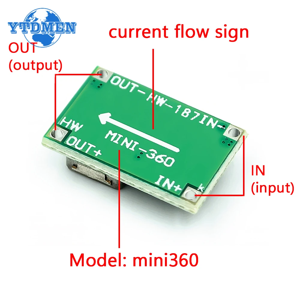 Oiyagai 10pcs Mini DC-DC Buck Converter Module - MP2307, 4.75V-23V To 1V-17V, 3A Max - View #11