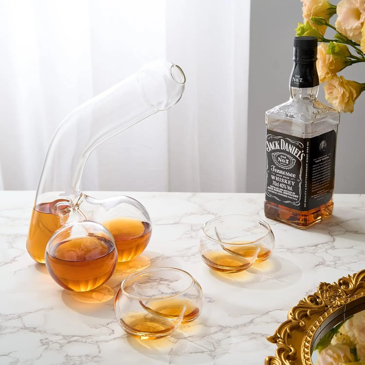 Whiskey decanter set unique Scottish whiskey decanter funny glass red wine decanter container wine dispenser table decoration for birthday party bar
