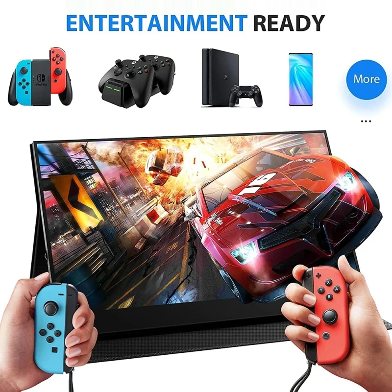 15.6 ġ ޴ 1080P , 1920x1080 HDR IPS LCD ȭ,  Ŀ  ȣ ̽, Ʈ ޴ PS4 PS5 XBOX