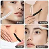 Eyebrow Trimmer Set, Curved Eyebrow Razor, Eyebrow Scissors With Comb, Convenient Easy Beauty Tools For Beginners 6
