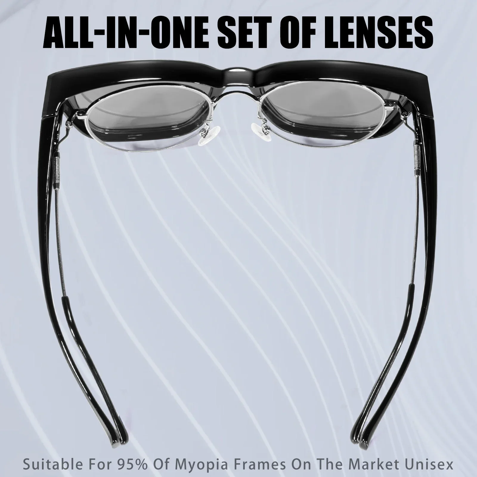 Kapvoe Fitover Sunglasses Oversized Hiking Eyewear Polarized for Glasses Men Glasses Shades for Driving Fishing Bicycle Goggles