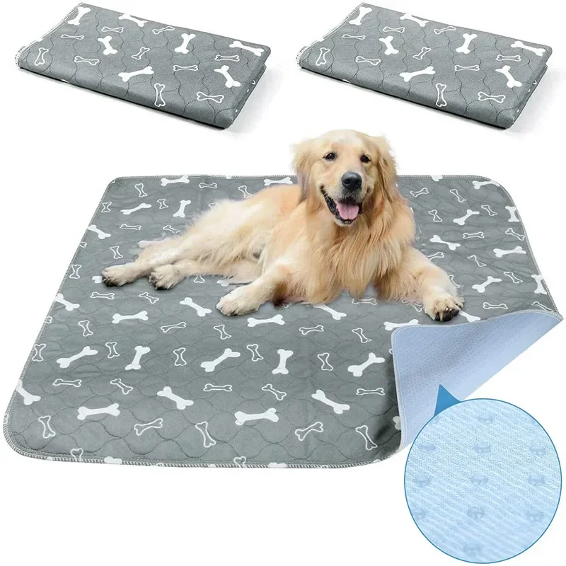 2Pcs Large Pet Dog Pee Pads Washable Sleep Play Pad Reusable Dogs Puppy Pads Pet Training for Dogs Cats Guinea Pig Mat