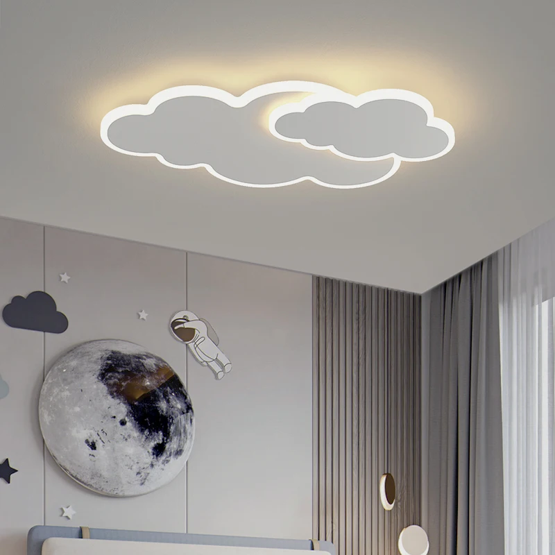 

JJC Children'S Cloud LED Bedroom Light Modern Simple Creative Children'S Room Light Three-Tone Light Children'S Bedroom Light