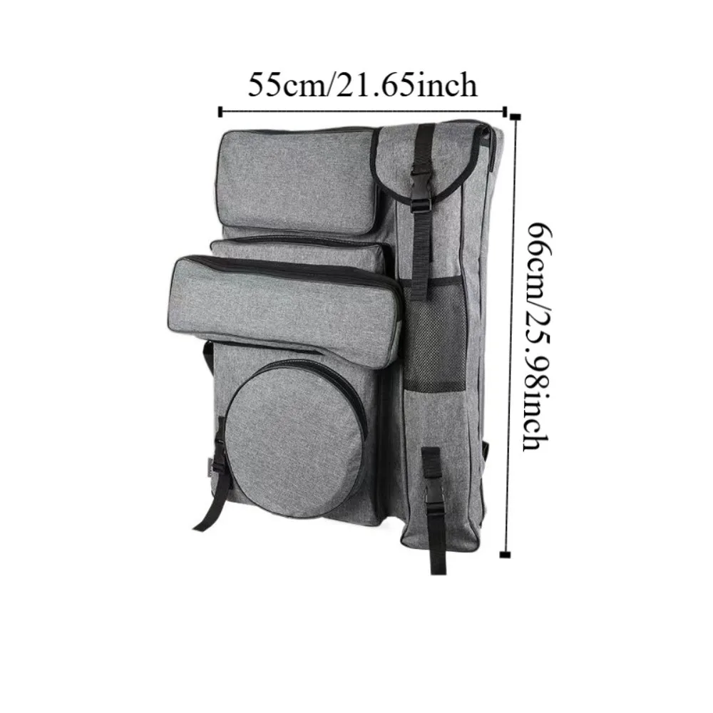 휴대용 캔버스 스케치 도구 아트 가방 대용량 내구성 있는 아티스트 캔버스 백팩 방수 스케치 보관 가방 여행용