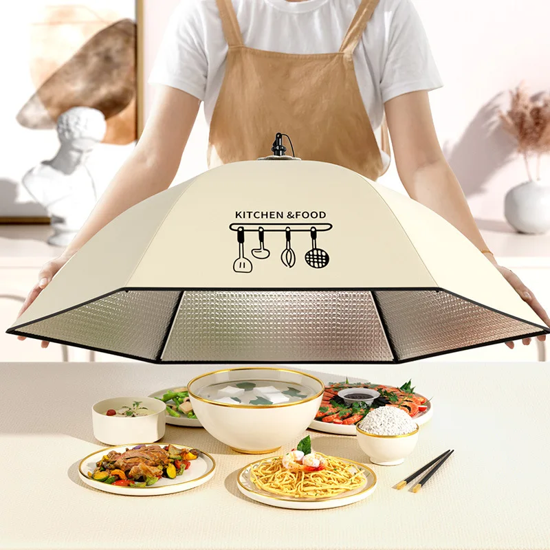 Suction Cup Heat-insulating Vegetable Cover Vegetable Cover Leftover Food Foldable Household Dining Table