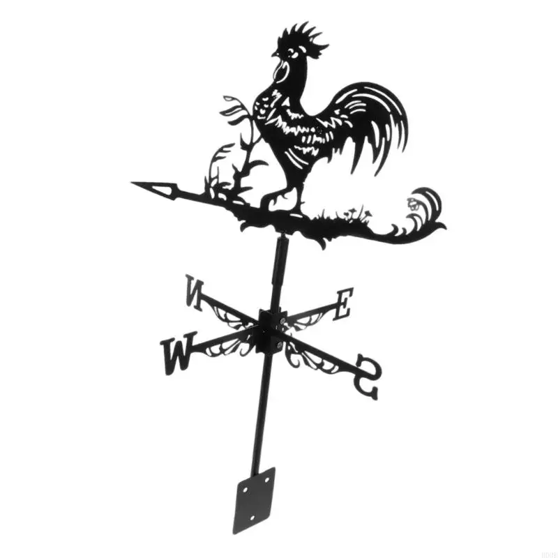 Eisen Metall Wetterfahne Familienname Wind Richtung Licht Wetter Dach Montieren Windfahne Outdoor Zubehör B03E – Detail 9