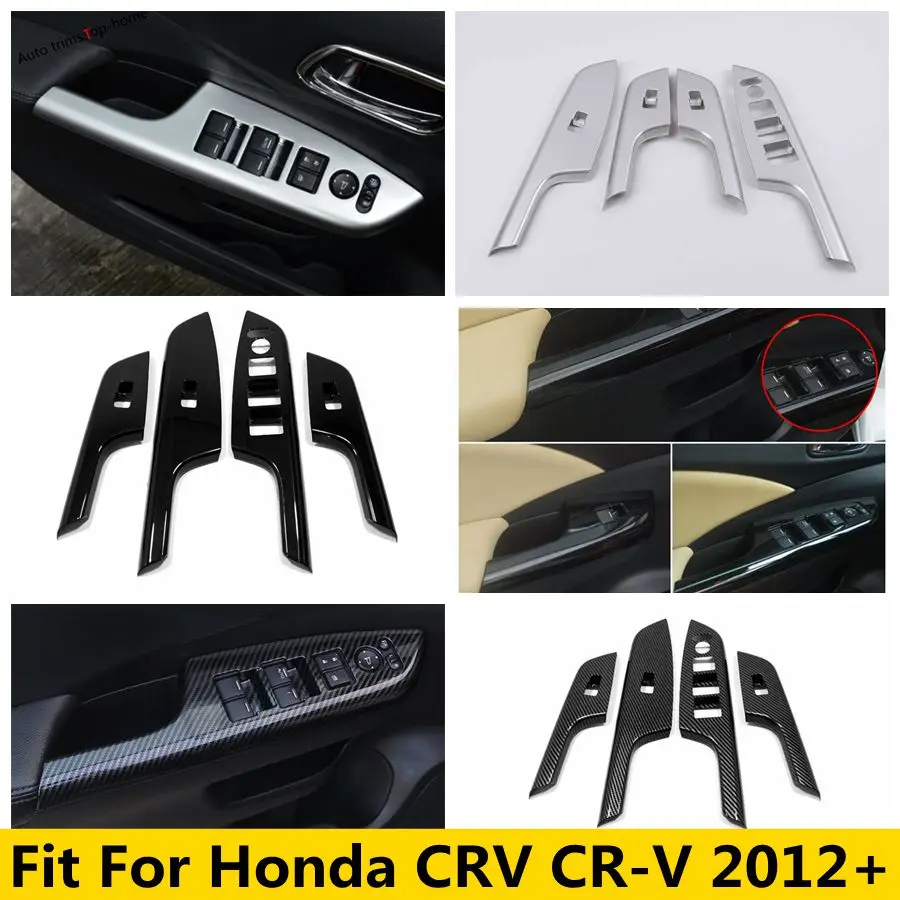 

Inner Door Armrest Window Glass Lift Switch Button Decor Frame Cover Trim Fit For Honda CRV CR-V 2012 - 2016 Car Accessories