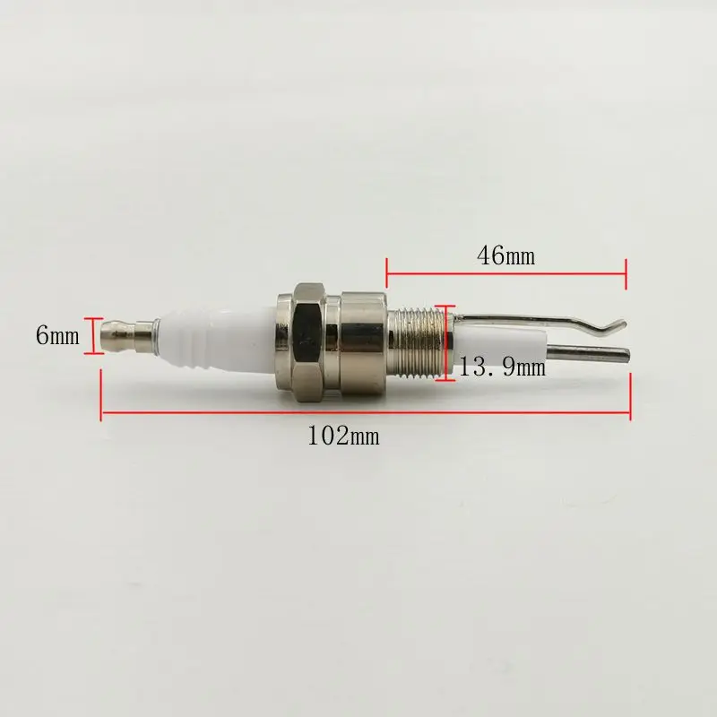 

Gas Burner Ceramic Electrods Bipolar Ignition Rod Boiler Level Probe Industrial Ignite Tools Spark Plug Flame Detect Electrode