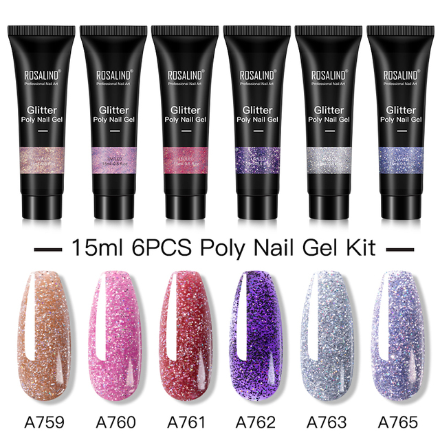 Poly Nail Gel Set For Nails Extension 15ml Gel Polish Semi Permanent Vernish Base Top Coat Gel Varnish Gel Nail Polish