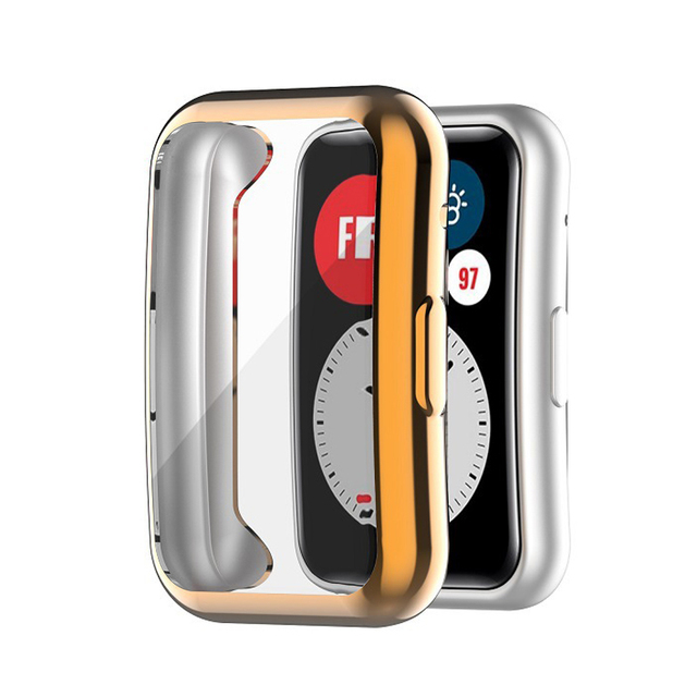 Case+Strap for Huawei Watch Fit watch Accessories Bumper All-Around Screen Protector Case Cover With Wristband Bracelet