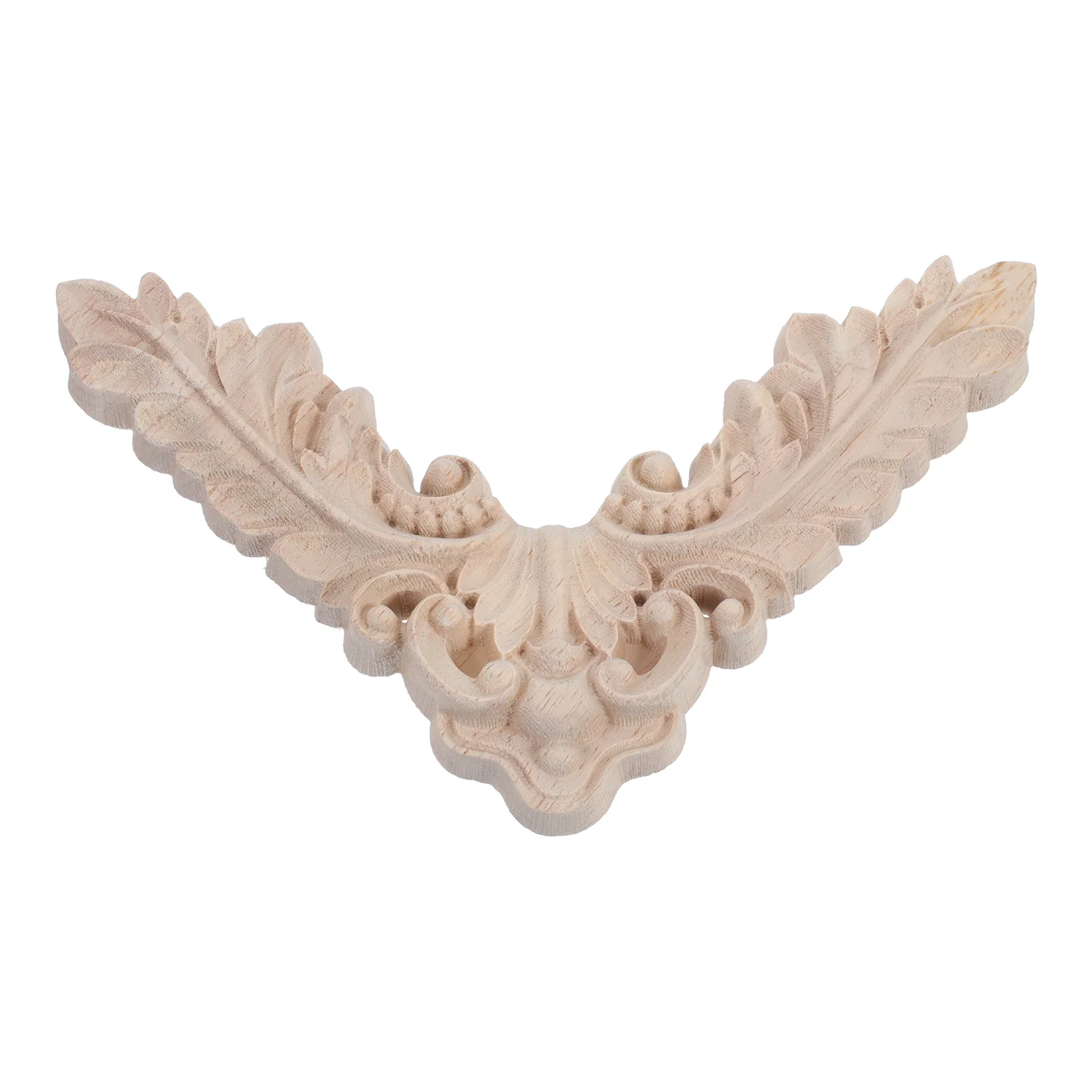 

Unfinished Wood Appliques French Carved Carving Decor Wooden Onlay Cabinet Unpainted