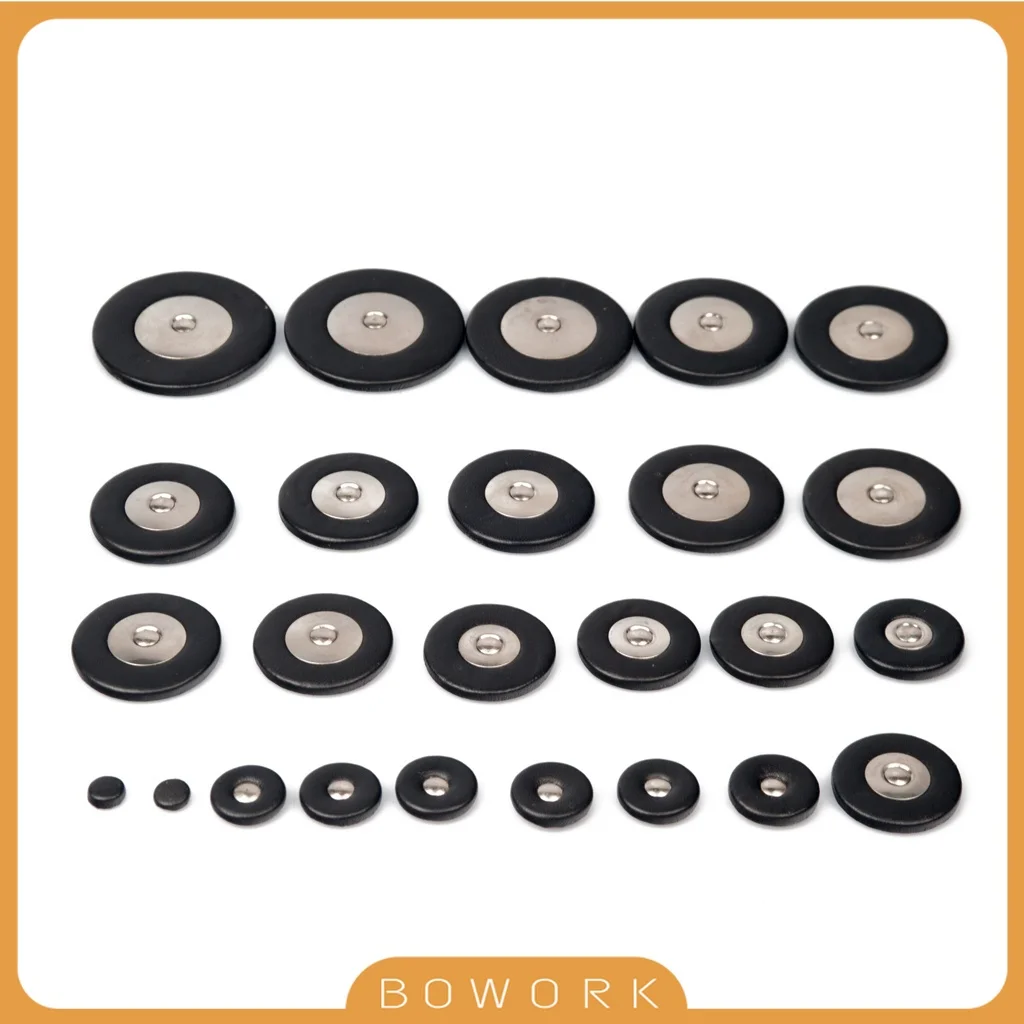 

Complete Tenor Sax Pads Set Dome Resonator Saxophone Pad Nickel Plated Steel Resonators For Tenor Saxophone Repair Accessories