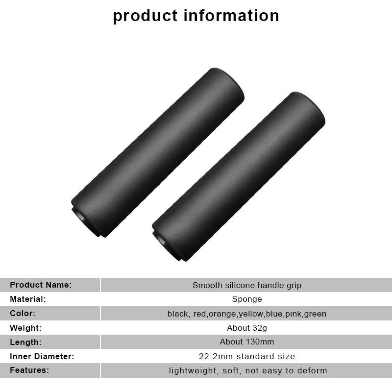 Fahrrad griffe Silikon Schwamm weich für mtb Mountainbike Lenker abdeckung Anti-Rutsch-Stoßdämpfer Roller Fahrrad griff – Detail 2