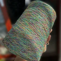 500g Unique Fancy Space Dye Gold Silver Silk Cotton Hollow Yarn Handwork Crochet Knit Metallic Yarn Thread X5599 2