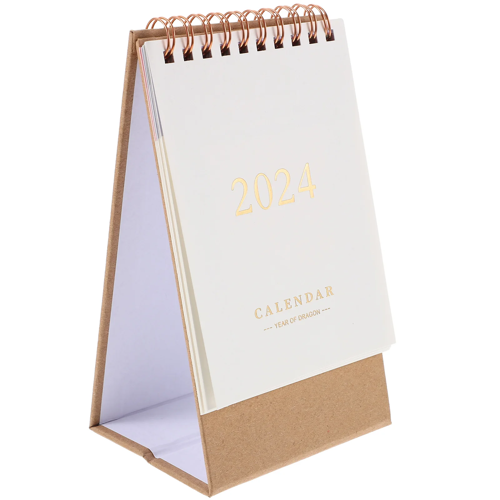 

1PC Desk Calendar 2024 Desk Calendars Ornament Stand Up Flip Desktop Calendar Decorations Office Mini Tabletop Schedule