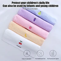 Selling Children's Pure Cotton Fruit Cartoon Primary Baby School Students Face Towel Soft Absorbent Household Bath 25*45 Towel 2