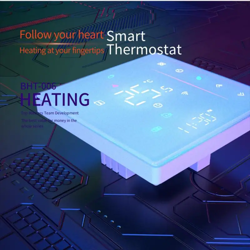 

95-240VAC Smart home HVAC Thermostat 2P/4P Fan Coil Thermostat for heating and cooling Tuya Smart Life App
