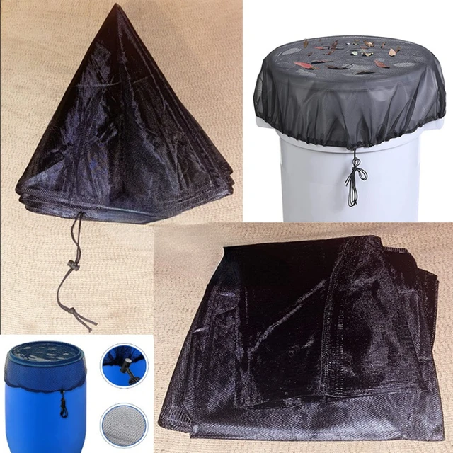 Kerti Eső Vödör Kültéri Vízgyűjtés Szűrő Védelem Nettó Takaró Víztartály Rovarvédő Fedél - Image 5