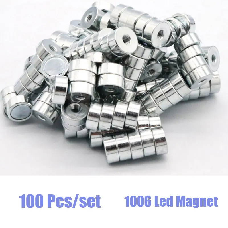 100 Pcs Led Magnet 1004 -M3 Led Module Magnet Screws For Indoor Led ...
