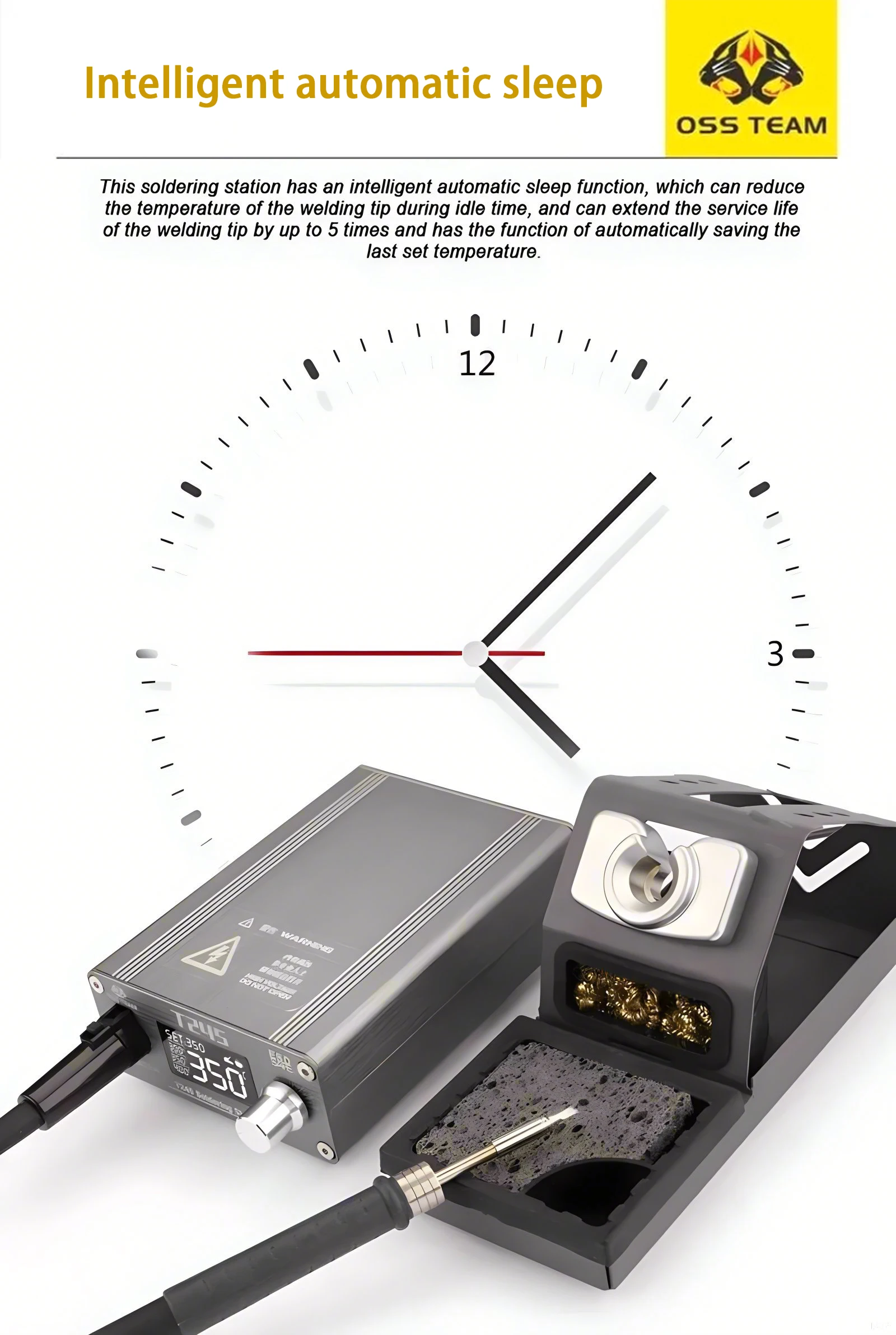 OSS T245 Solder Station 130W intelligence Digital display Constant temperature 3