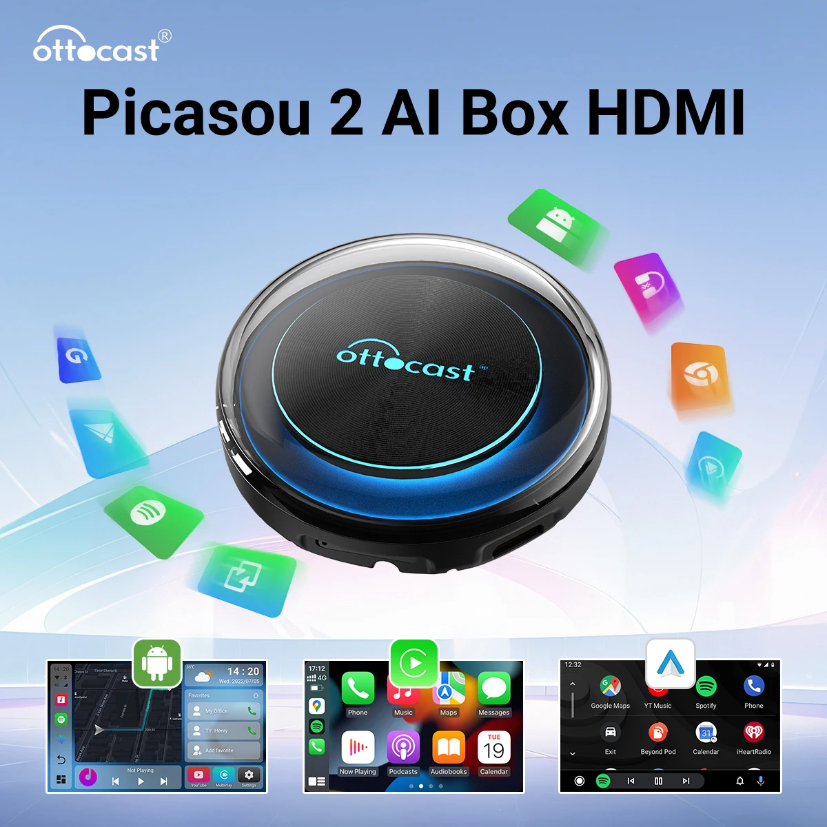 オットキャスト Ottocast PICASOU U2-PLUS カーオーディオ ottocast