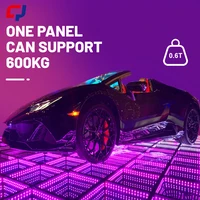 Hot Sell LED 3D Dance Floor Portable RGB Tempered Glass Lighted   Wedding Dance Floors Stage Lighting For DJ Disco Party Show 2