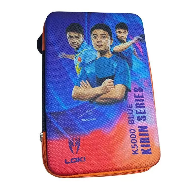 LOKI Tischtennisschläger-Abdeckung, sportliche, spezifische Schlägertasche, Hartschalen-Aufbewahrung, kürbisförmige Schutzhülle – Detail 11