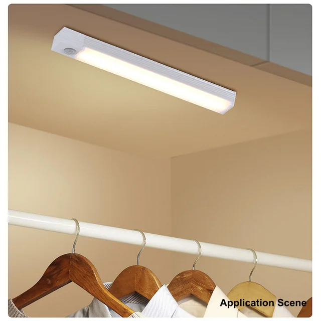 Lampe LED sans fil avec capteur de mouvement, Rechargeable par USB, veilleuse à Induction, Portable, sans fil, magnétique, pour armoire, cuisine 5 Lampe LED sans fil avec capteur de mouvement, Rechargeable par USB, veilleuse à Induction, Portable, sans fil, magnétique, pour armoire, cuisine 5