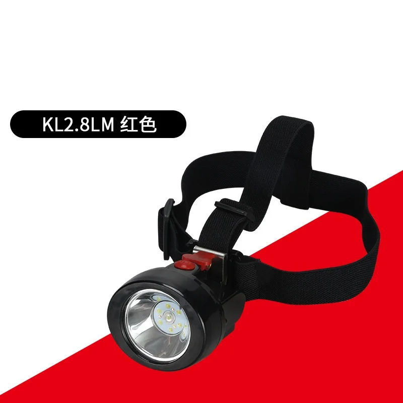 Ultralight LED Headlamp KL2.8LM Miner Lamp Cordless Mining Fishing Explosion-Proof Lamp Lion Battery
