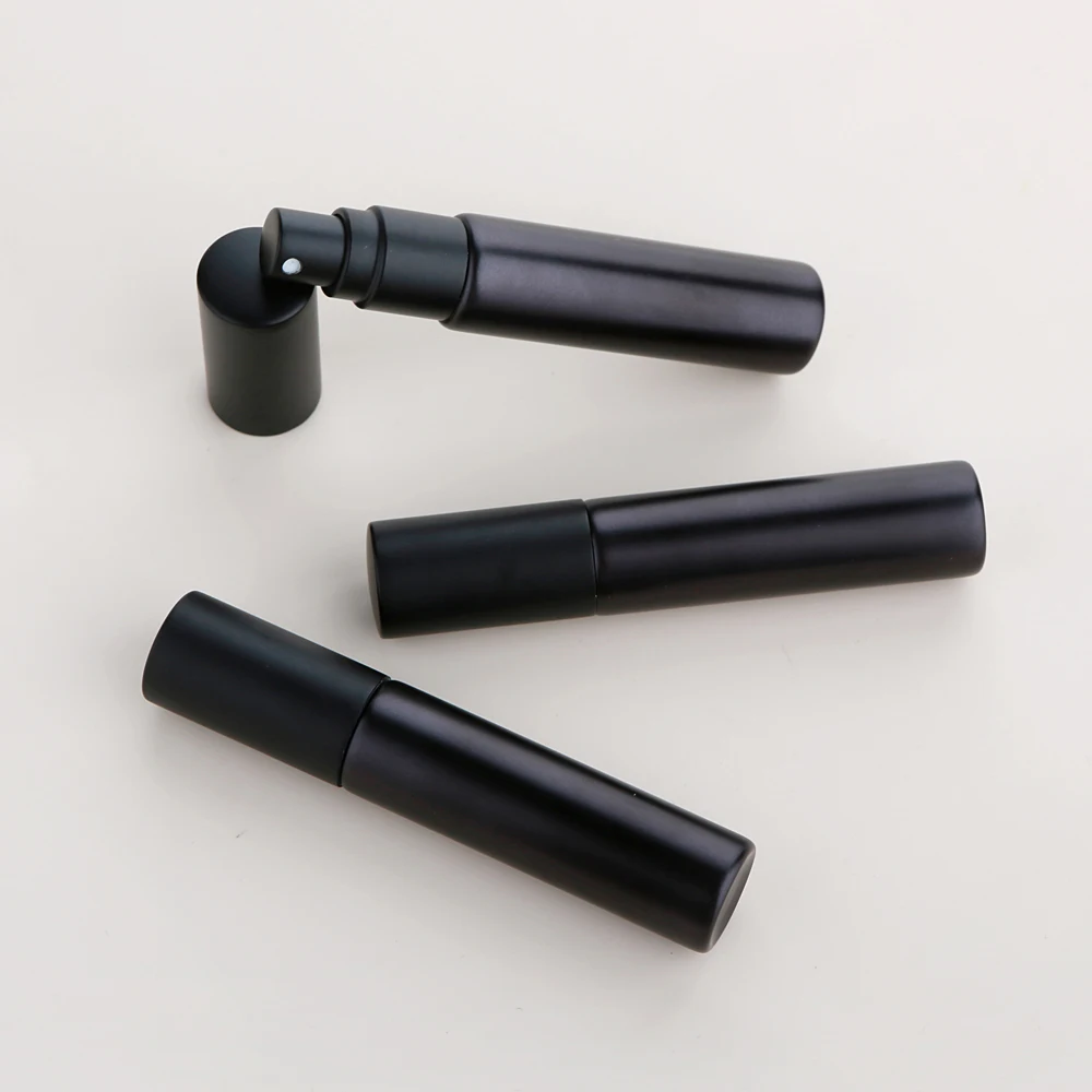 10ml Perfume Bottle Matte Black Spray Bottle Empty Glass Perfume Atomizer 30/50/100Pcs spray bottle