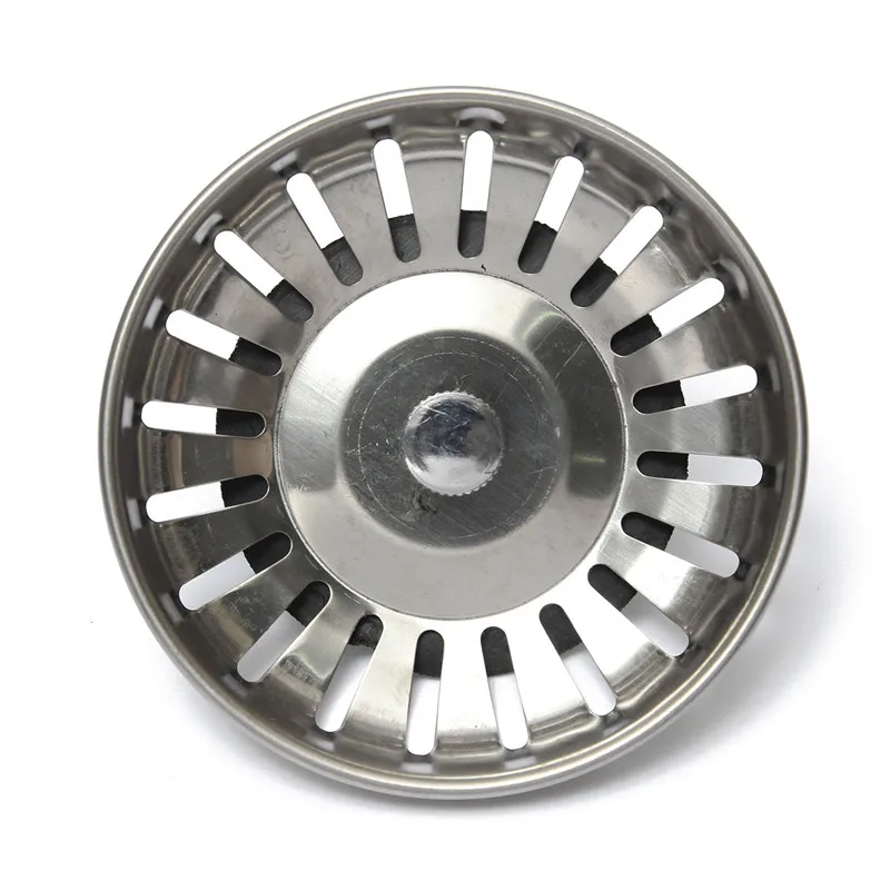 79mm 304 Stainless Steel Kitchen Sink Strainer Stopper Waste Plug Sink Filter Bathroom Basin Drain 1Pc sink filter kitchen sink filter sink strainer kitchen sink strainer