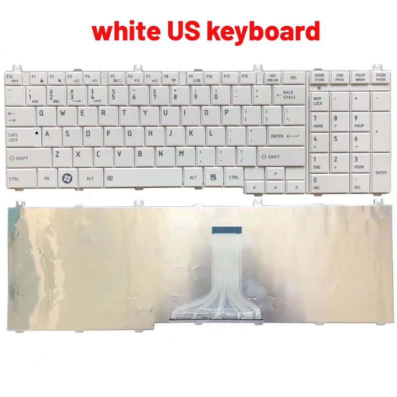 Teclado do Portátil para Toshiba Satélite Russo us Espanhol Francês Latina C650 C650d C655 C655d C660 C660d C670 L650 L655 L655d - Imagem 4