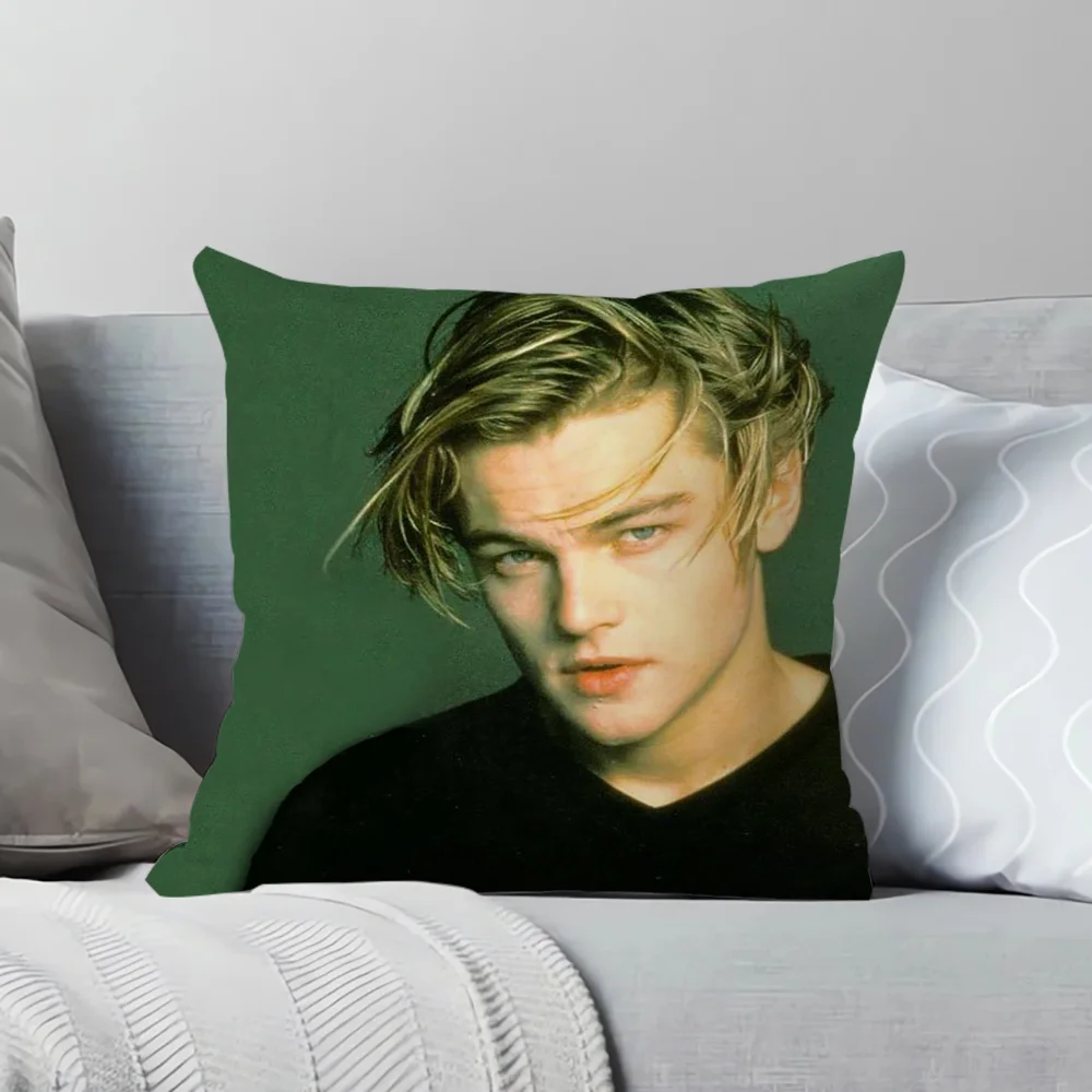 

L-Leonardo DiCaprio Cushion Covers 45x45 Decorative Pillows for Sofa Pillow Hugs Short Plush Cushions Cover 45*45 Pillowcase