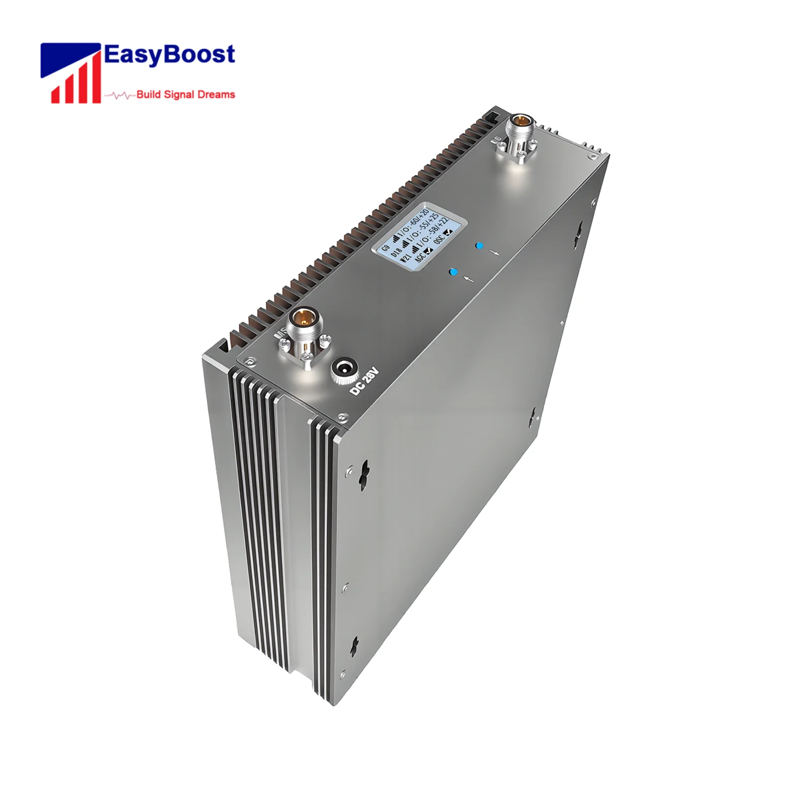 완벽한 EasyBoost 트라이밴드 부스터 키트 80dB 최대 게인 27dBm 출력 전력 700/900/1800MHz 4G/5G GSM 3000m² 커버리지