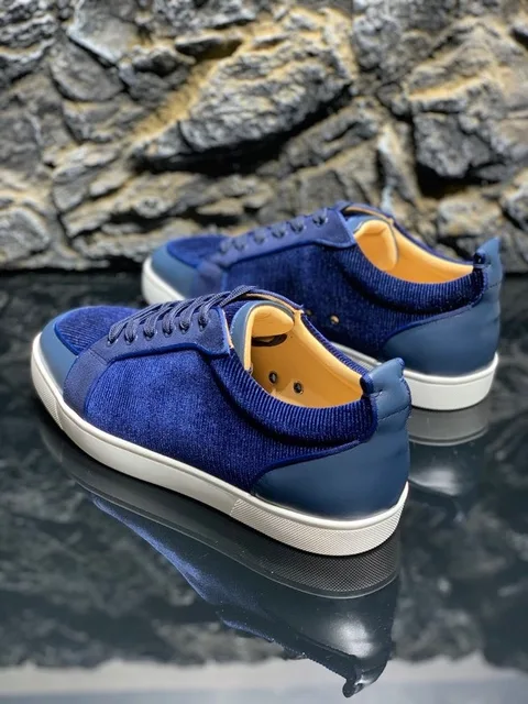 Germuss Luxury Designer Shoes Casual Blue Men Trainers Shoes Brand Driving Outdoor Sapato Hand Made Holiday Gift Zapatos Hombre 5